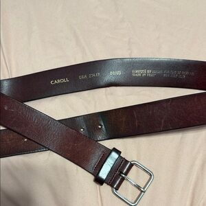 Caroll Brown Leather Belt
